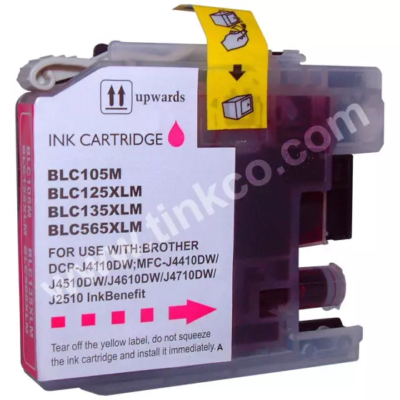 Cartouche Compatible BROTHER LC125XL-M magenta - Cartouche d'encre Compatible BROTHER