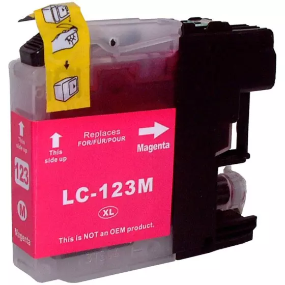 Cartouche Compatible BROTHER LC123M magenta - Cartouche d'encre Compatible BROTHER