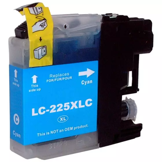 Cartouche Compatible BROTHER LC225XLC cyan - Cartouche d'encre Compatible BROTHER