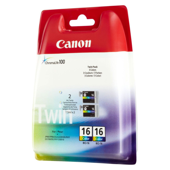 Canon BCI-16 - Cartouche de marque Canon BCI-16 couleur x2