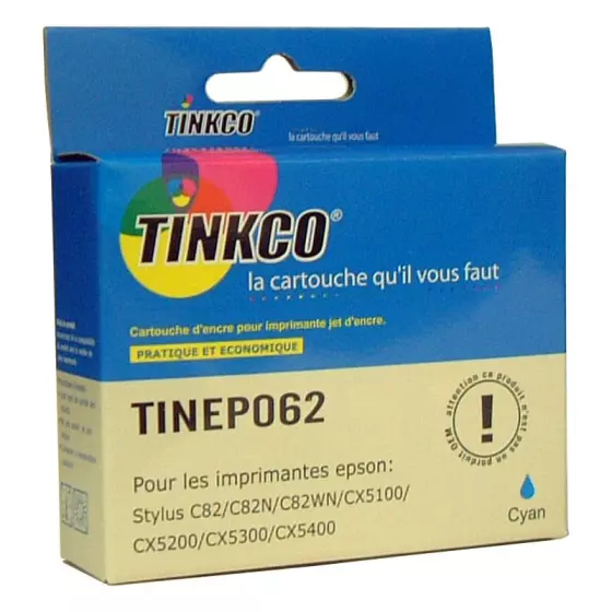 Cartouche générique de qualité Tinkco TINEP062 cyan