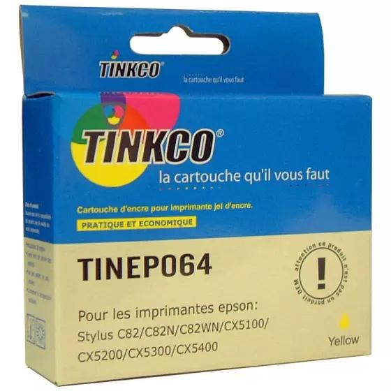 Cartouche générique de qualité Tinkco TINEP064 jaune