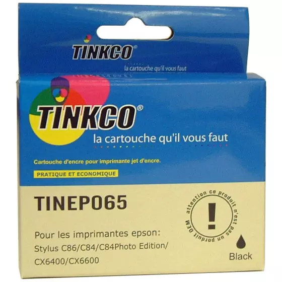 Cartouche générique de qualité Tinkco TINEP065 noire (grande capacité)