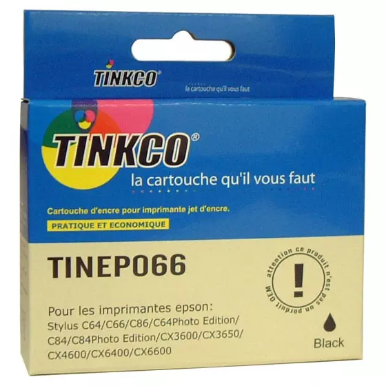 Cartouche générique de qualité Tinkco TINEP066 noire