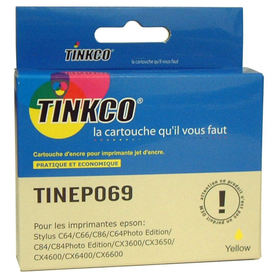 Cartouche générique de qualité Tinkco TINEP069 jaune