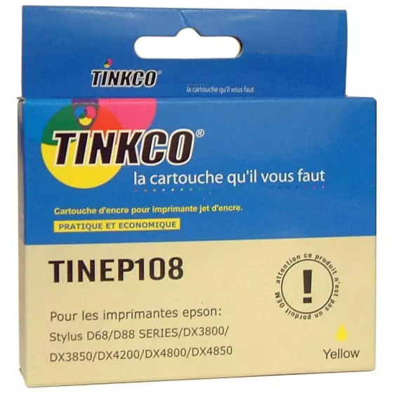 Cartouche Compatible EPSON T0614 jaune - cartouche d'encre compatible EPSON Ourson