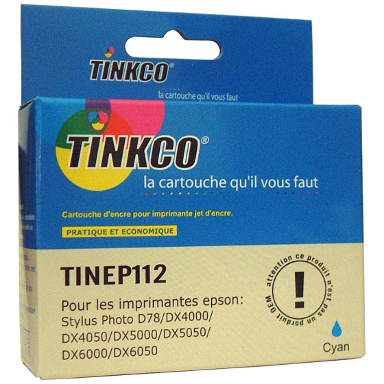 Cartouche générique de qualité Tinkco TINEP112 cyan