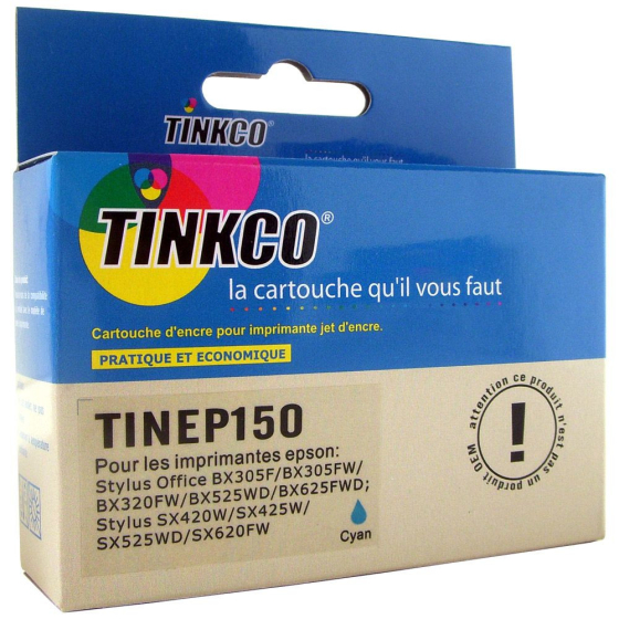 Cartouche générique de qualité Tinkco TINEP150 cyan