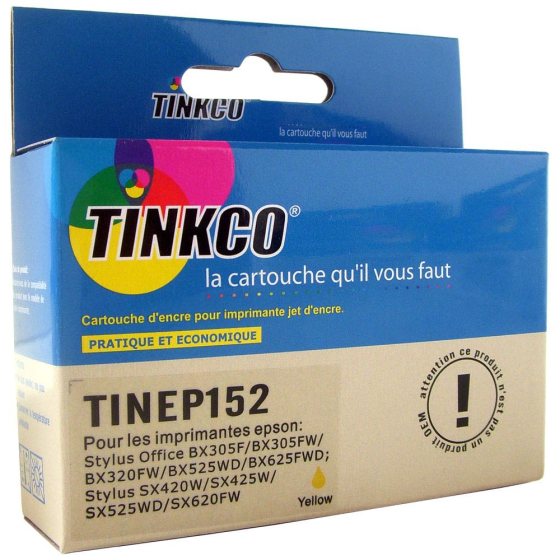 Cartouche générique de qualité Tinkco TINEP152 jaune