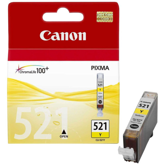 Canon CLI-521Y - Cartouche de marque Canon CLI-521 Y / 2936B001 jaune