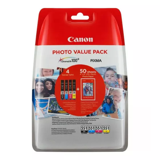 Multipack Canon CLI-551 -...