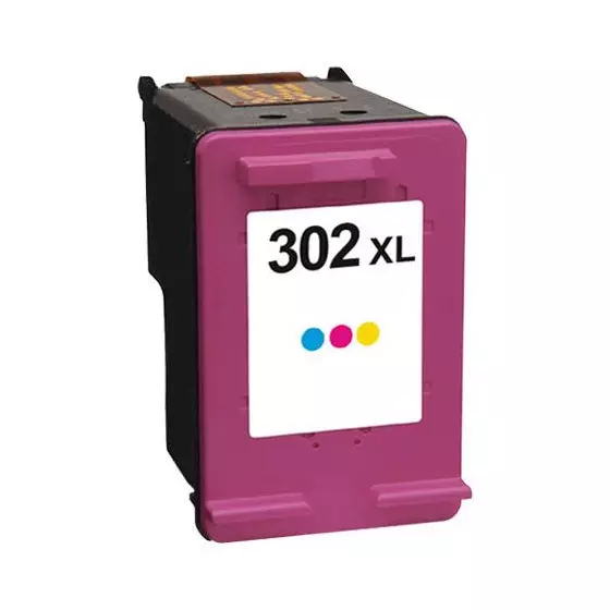 Cartouche Compatible HP 302 XL (F6U67AE) couleur - cartouche d'encre compatible HP