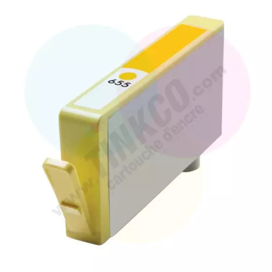 Cartouche Compatible HP 655 (CZ112AE) jaune - cartouche d'encre compatible HP