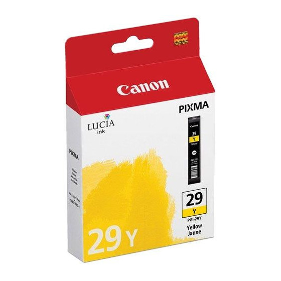 Canon PGI-29 Y - Cartouche d'encre de marque Canon 4875B001 jaune - Encre Lucia