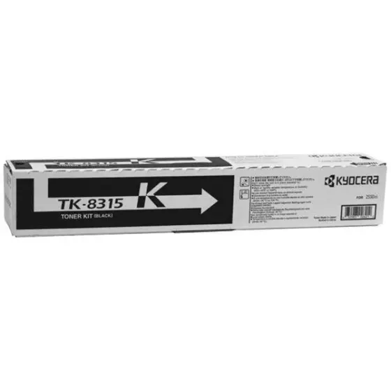 Toner KYOCERA TK-8315K (1T02MV0NL0) noir de 12000 pages - cartouche laser de marque KYOCERA