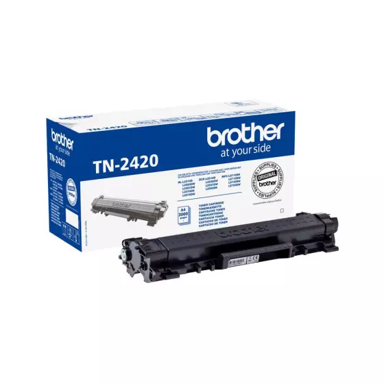 Toner BROTHER TN2420 (TN-2420) noir de 3000 pages - cartouche laser de marque BROTHER