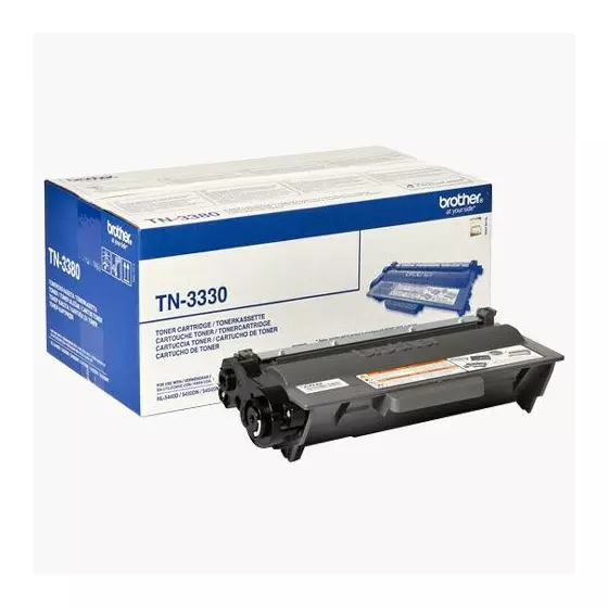 Toner BROTHER TN3330 (TN-3330) noir de 3000 pages - cartouche laser de marque BROTHER