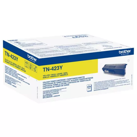 Toner de marque Brother TN-423Y jaune - Original laser - 4000 pages