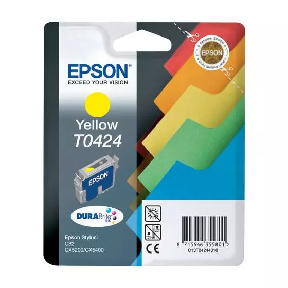 Cartouche EPSON T0424 (VRA42046) jaune - cartouche d'encre de marque EPSON