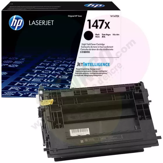 Toner HP 147X (W1470X) noir de 25200 pages - cartouche laser de marque HP