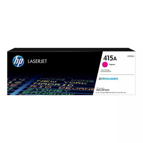 Toner HP 415A (W2033A) magenta de 2100 pages - cartouche laser de marque HP
