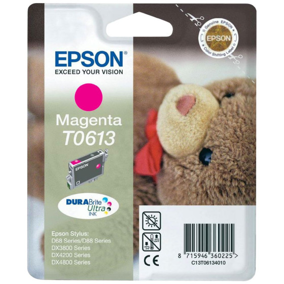 Epson T0613 - Cartouche de marque Epson T0613 C13T061340 magenta (ourson / T613)