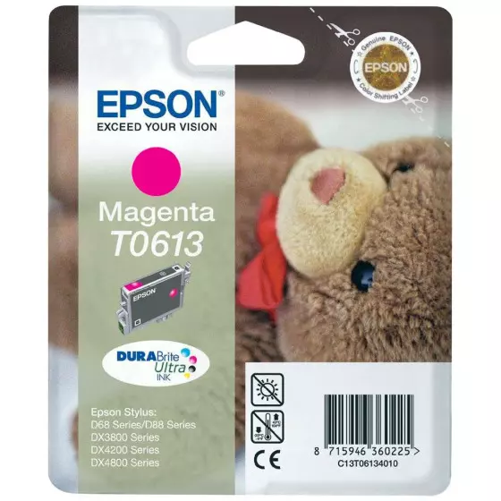Cartouche EPSON T0613 (C13T06134010) magenta - cartouche d'encre de marque EPSON
