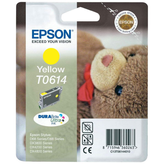 Epson T0614 - Cartouche de marque Epson T0614 C13T061440 jaune (ourson / T614)