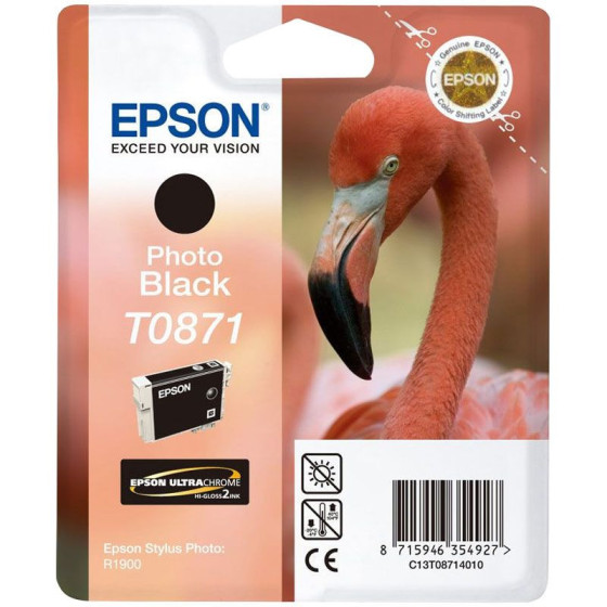 T0871 - Cartouche de marque Epson T0871 C13T08714010 noire (T871)