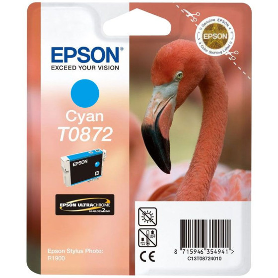 T0872 - Cartouche de marque Epson T0872 C13T08724010 cyan (T872)