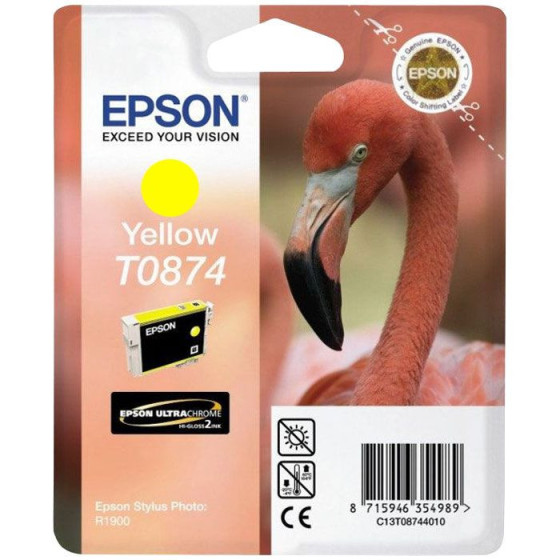 T0874 - Cartouche de marque Epson T0874 C13T08744010 jaune (T874)