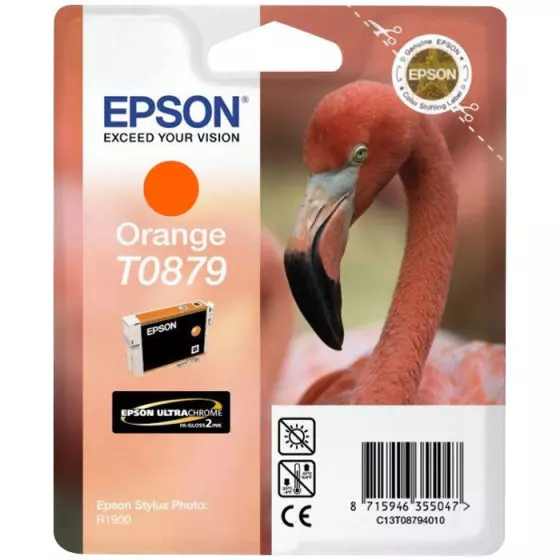 Cartouche EPSON T0879 (C13T08794010) orange - cartouche d'encre de marque EPSON
