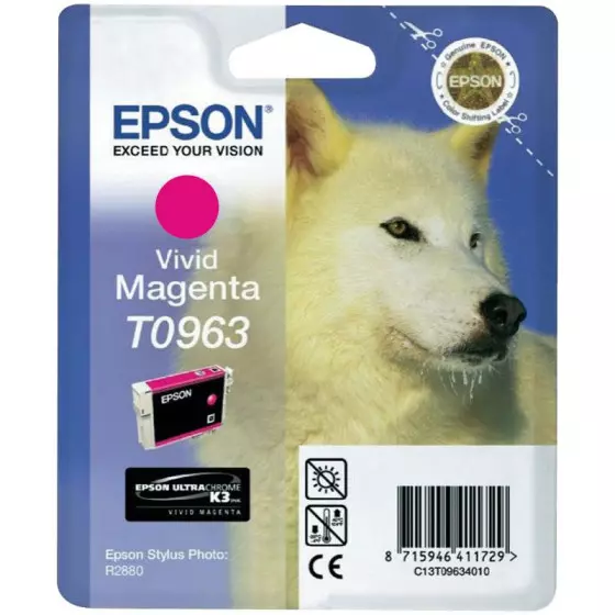 Cartouche EPSON T0963 (C13T09634010) magenta - cartouche d'encre de marque EPSON