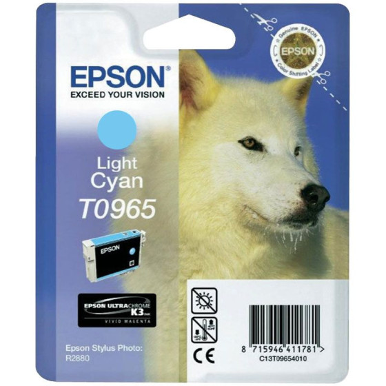 Epson T0965 - Cartouche de marque Epson T0965 C13T09654010 photo cyan (loup / T965)