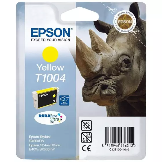 Cartouche EPSON T1004 (C13T10044010) jaune - cartouche d'encre de marque EPSON