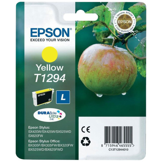 Epson T1294 - Cartouche de marque Epson C13T129440 jaune (pomme)