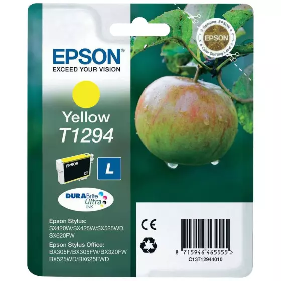 Cartouche EPSON T1294 Pomme jaune - cartouche d'encre de marque EPSON