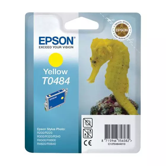 Cartouche EPSON T0484 (Hippocampe) jaune - cartouche d'encre de marque EPSON